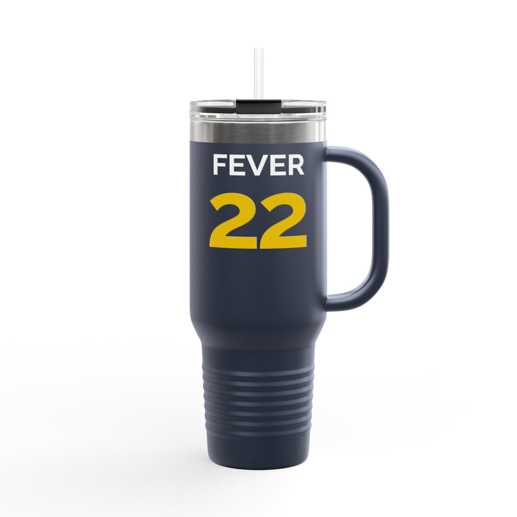 Insulated Travel Mug - Caitlin Clark GOAT Edition Navy/Black