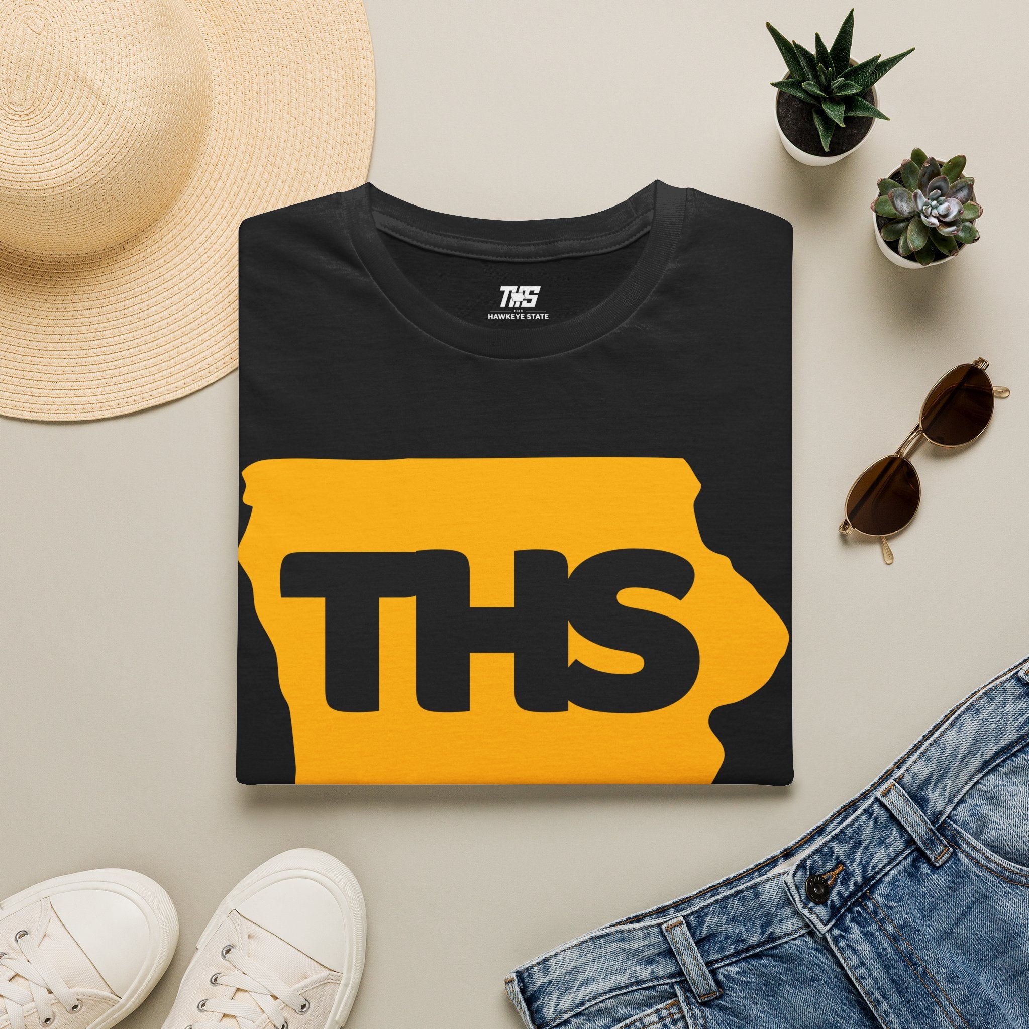 THS State Logo T-Shirt — Bold Retro Iowa Graphic Tee