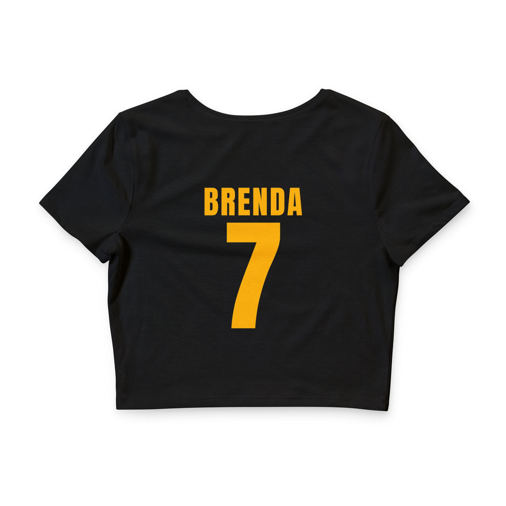Hawkeye State Crop Tee – Personalized 'Brenda 7' Athletic Top