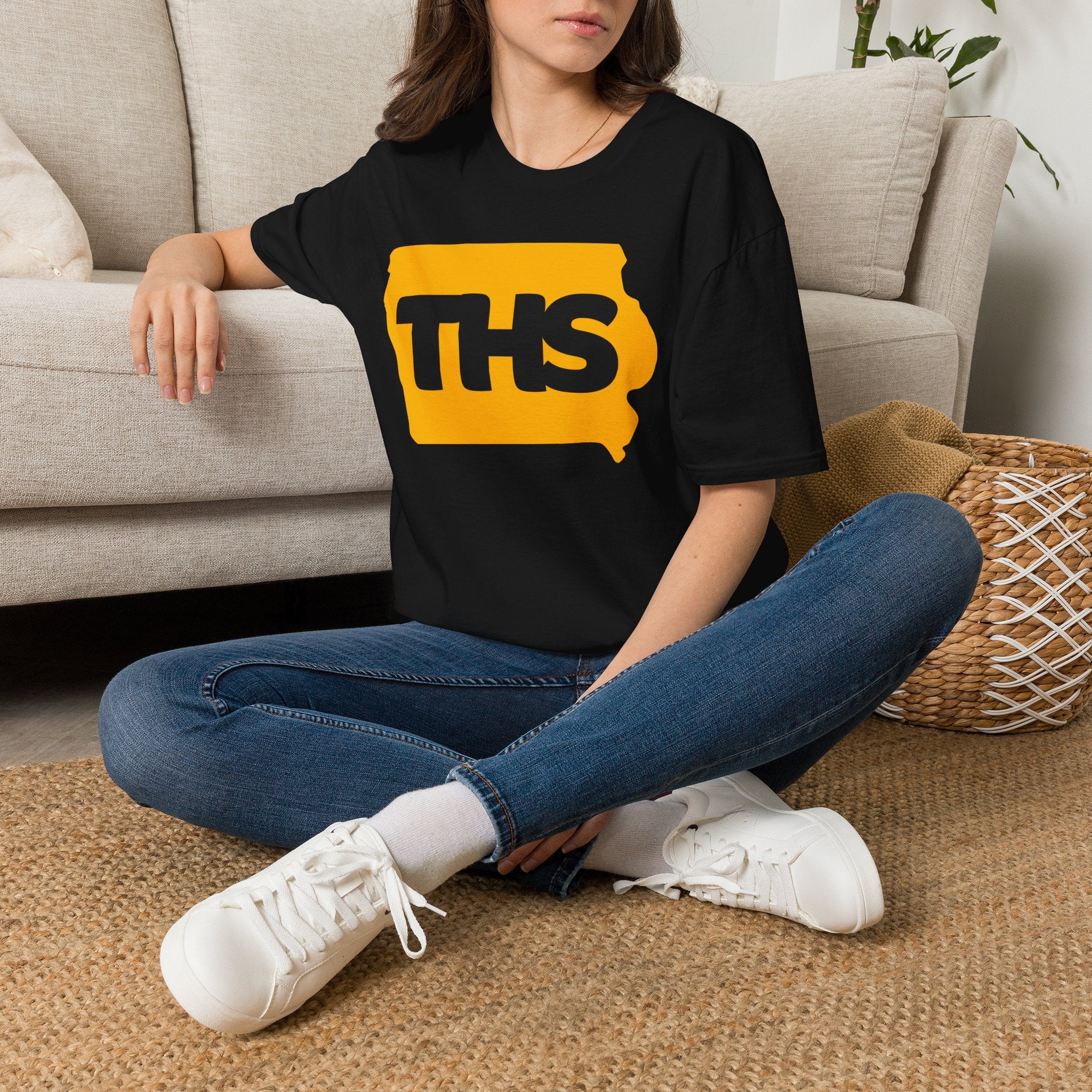THS State Logo T-Shirt — Bold Retro Iowa Graphic Tee