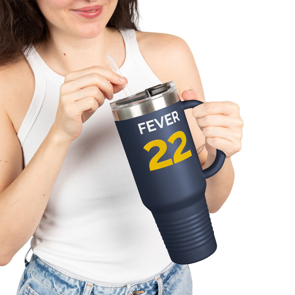 Insulated Travel Mug - Caitlin Clark GOAT Edition Navy/Black
