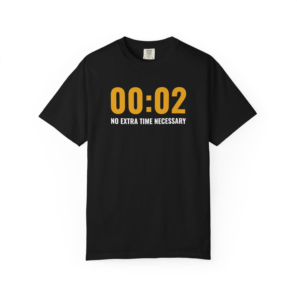 00:02 — No Extra Time Necessary | Iowa 20 Michigan 19 T-Shirt