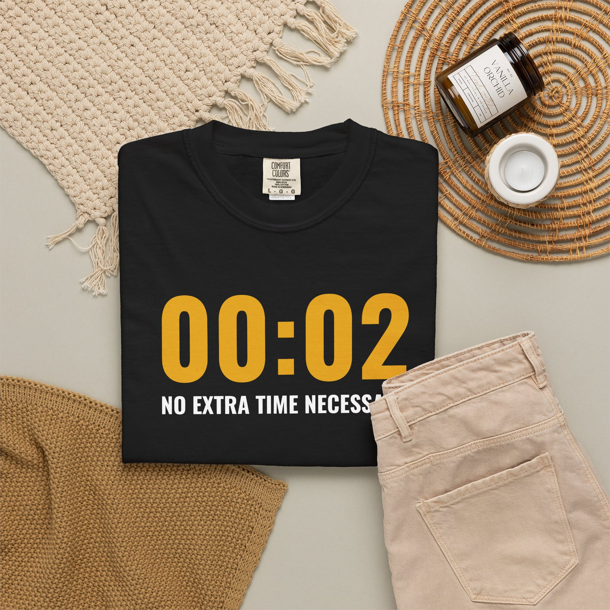 00:02 — No Extra Time Necessary | Iowa 20 Michigan 19 T-Shirt