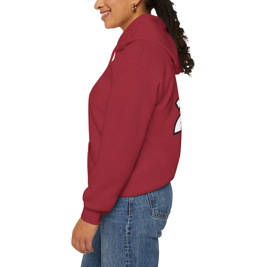Heathered Rebel Red Collegiate Hooded Sweatshirt - Hawkeye State Shop #22