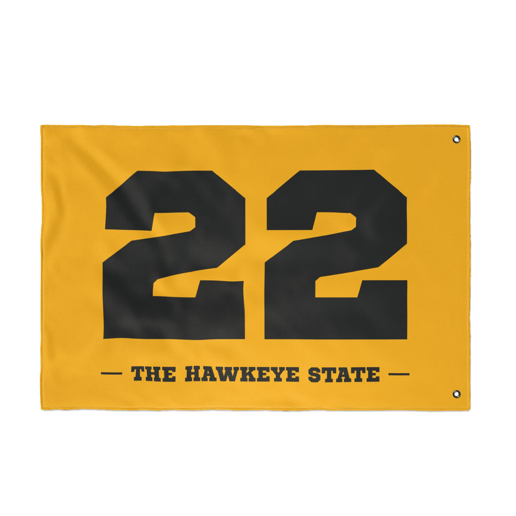 22 Forever — Iowa / Indiana Double-Sided Flag