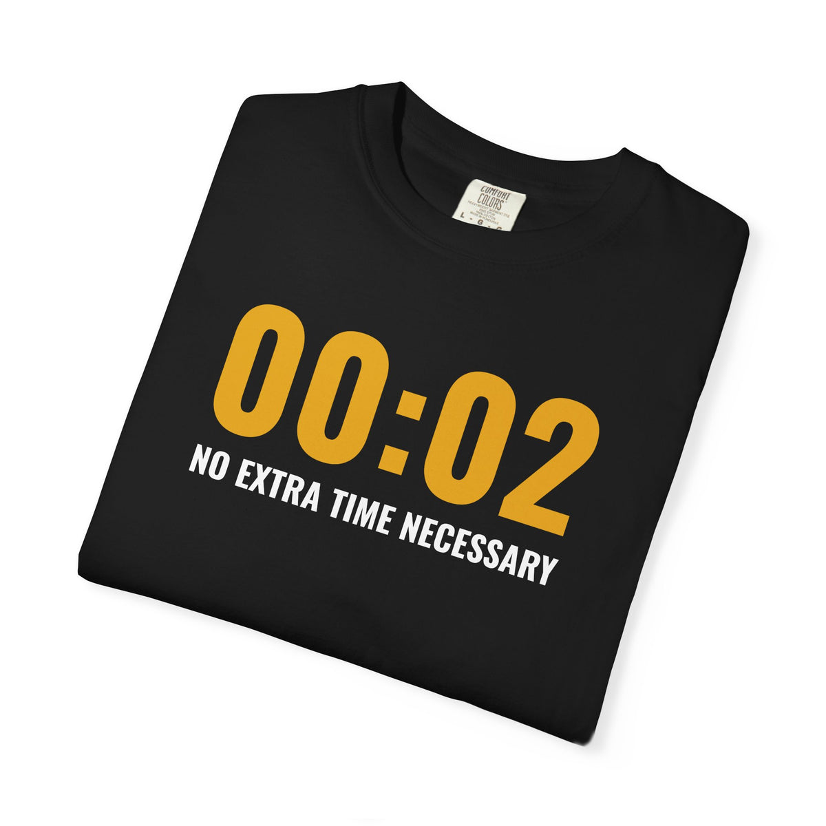 00:02 — No Extra Time Necessary | Iowa 20 Michigan 19 T-Shirt