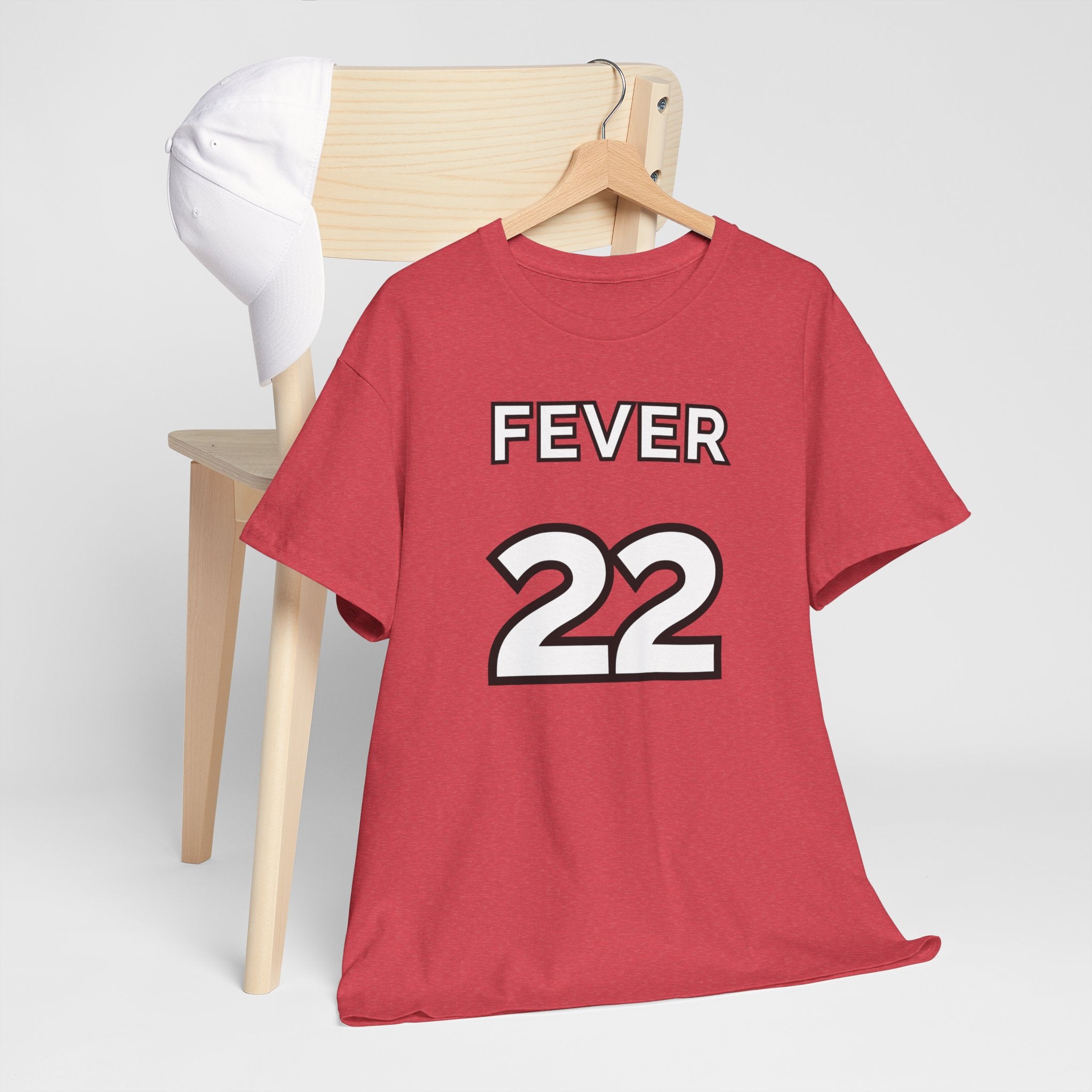 Basketball Fan Tee - Caitlin Clark GOAT Shirt in Heathered Rebel Red