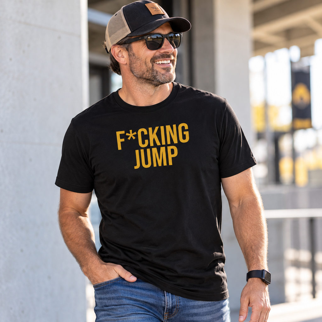 F*CKING JUMP! | Iowa Football Unisex T-Shirt